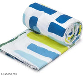 Blue and white poly cotton net duvet cover, single size 60" x 90", zipper closure