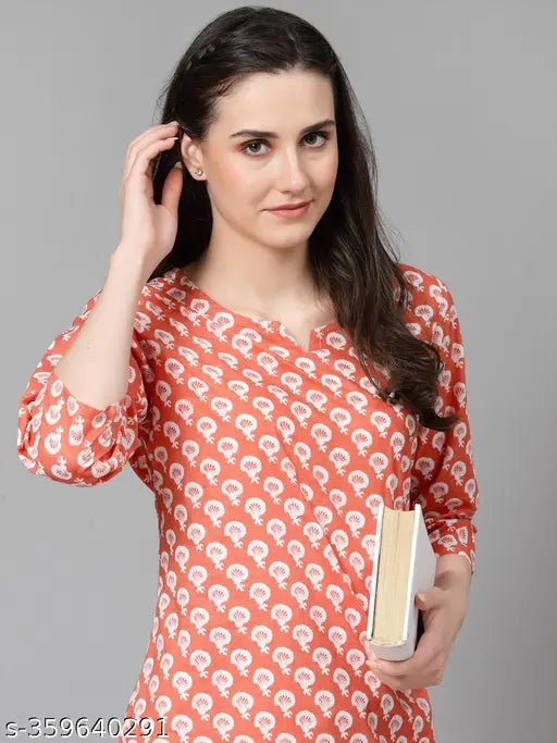 Cotton night suit for women, printed pyjamas with three-quarter sleeves, size S-XXXL, made in India