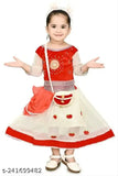 Embroidered net lahanga choli with short sleeves for girls, Indian traditional wear in various sizes from 1-2 to 8-9 years