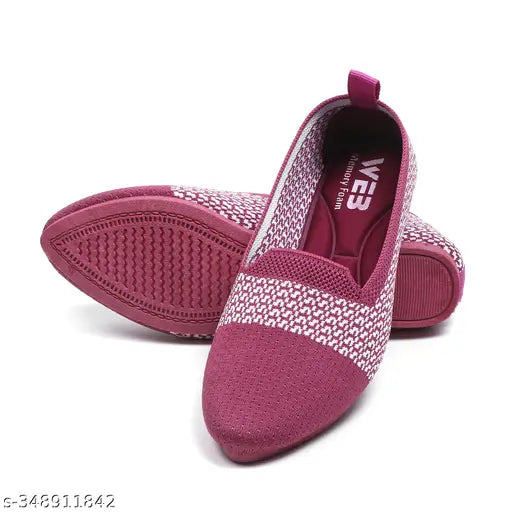 Embellished mesh loafers for women & girls (SUPEX Fancy combo 2), comfortable, lightweight, and durable