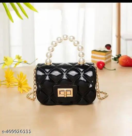 Silicon small sling bag for girls, polyester crossbody shoulder bag with self-design net pattern