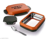 Stainless steel leak-proof lunch box, 850ml, perfect for school & office use