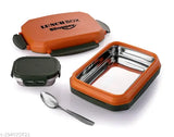 Stainless steel leak-proof lunch box, 850ml, perfect for school & office use
