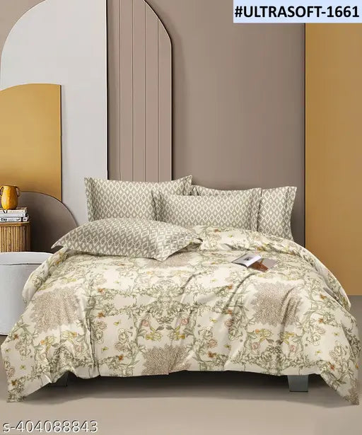 Faux suede double bed quilt comforter, 10.5ft x 100ft, Indian-made comfort for cozy bedrooms