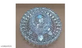 Decorative crystal tortoise glass kachua plate, handcrafted artifact from India