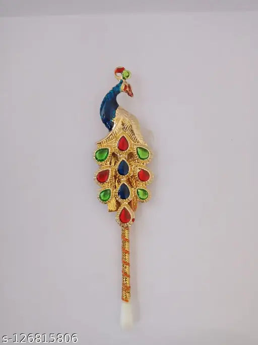 Gold-plated polyresin Lord Ganesha statue, decorative car dashboard figurine, includes Tilak stick, 10cm x 10cm x 10cm, Diwali/Birthday gift from India