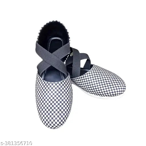 Grey synthetic Bellies and Ballerinas shoes for women's school, college, or wedding events. Comfortable, colorblocked design in 100% pure synthetic material