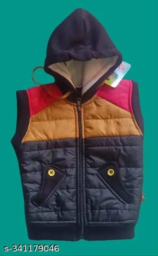 Wool sleeveless striped sweatshirt for trendy boys, 0-1 years, India