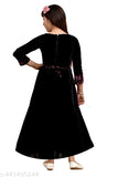 Linens three-quarter sleeve print party dress for kids (3-4yrs, bust 22in, length 26in), Indian made