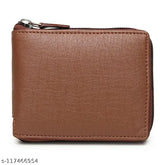 Faux leather fashion wallet, solid design for modern men, India-origin accessory