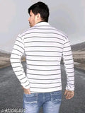 Woolen striped full sleeve t-shirt for men, warm winter wear (M, L, XL), new arrival