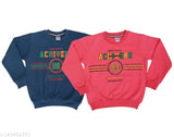 Boys winter fleece sweatshirt combo2, 2pc set in solid cotton for 3-12 yrs, soft & breathable kids wear from India