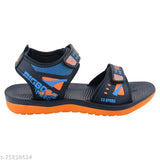 Stylish navy synthetic sports sandal for boys with velcro fastening, printed net pattern, suitable for regular use and outdoor activities. High quality, lightweight, and under 200 rupees