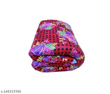 Velvet floral quilt, 100 thread count, ideal for heavy winter use, single size, origin India