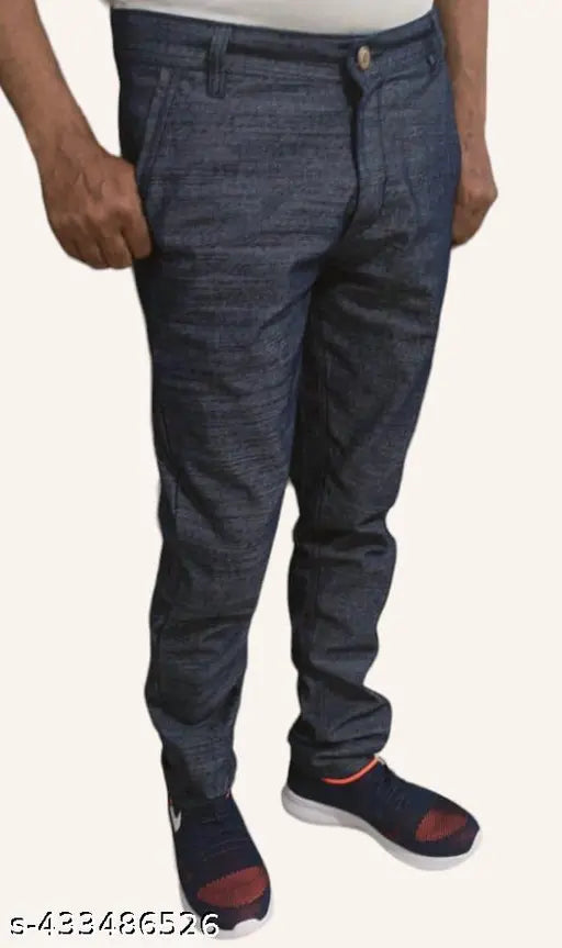 Mens solid denim jeans, size 28/30/32/34/36/38, made in India