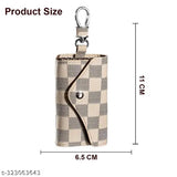 Faux leather/leatherette SYGA car key bag, compact design with additional compartment, protective case for men and women