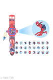 Spiderman projector watch for kids, free size, digital image display on black background