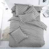 King size microfiber cotton bedding set (comforter, sheet, 2 pillow covers) - soft, plush, and luxurious, ideal for a peaceful sleep