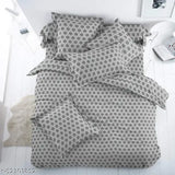 King size microfiber cotton bedding set (comforter, sheet, 2 pillow covers) - soft, plush, and luxurious, ideal for a peaceful sleep