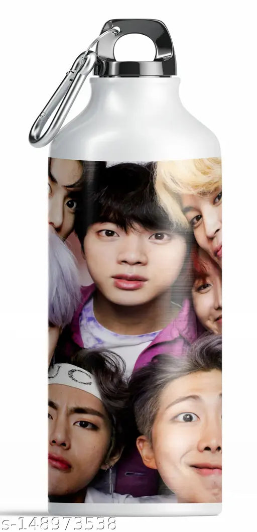 Multicolor aluminum sipper bottle, 600ml, perfect for gym, school, office or as a birthday gift. Leakproof, reusable, eco-friendly, and trendy design