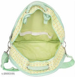 Green, stylish polyester organizer backpack for new born baby - Chinmay Kids diaper bag multi-functional & free size