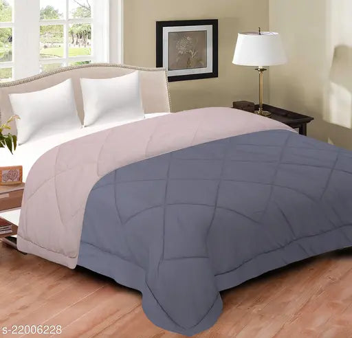 Microfiber solid double comforter, GYT brand - ideal for AC rooms during mild winters
