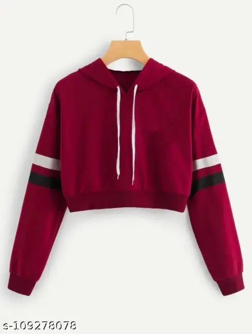 Striped cotton long-sleeved top for women - solid multipack, available in sizes S, M, L, and Free Size (34in bust, 17in length). Made in India