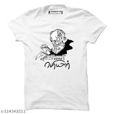 Rainbowtees men's Periyar cotton t-shirt in rainbow colors, short sleeves, regular fit for S to XXXL sizes