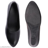 Synthetic office bellies for women & girls, solid-pattern ballerinas in various sizes (IND-3 to IND-8) from India