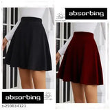 Cotton blend solid knee-length skirt for women by Annectant, available in sizes 26, 28, 30, 32, 34 (26-34 waist & 17-18 length), made in India