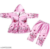 Cotton blend sweatshirts for girls, printed pattern, sizes from 0-3 months to 18-24 months, Indian origin