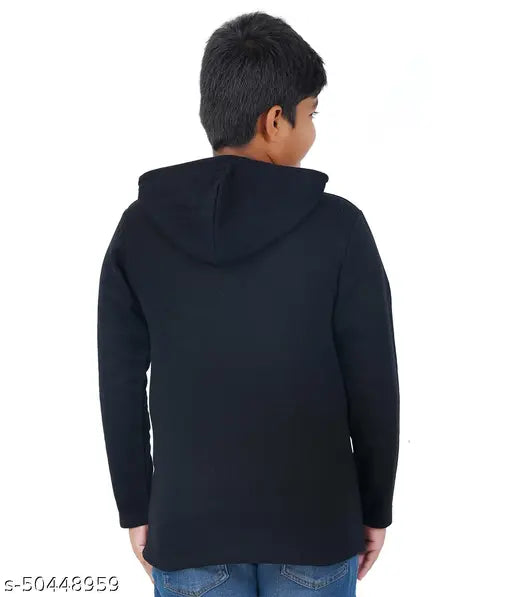 Long-sleeve printed cotton sweatshirt for boys (7-8yrs), Indian-made