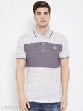 Camey men's printed collar polo cotton T-shirt, short sleeves, size L & XXL, made in India