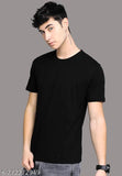 Comfy cotton short sleeve men's T-shirt, solid design, XL (Chest Size: 42 in), spruce up style from India