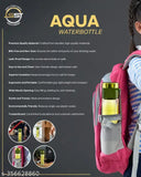 Blue single-wall BPA-free sports water bottle, leak-proof, durable design, perfect for active lifestyles and school/office use