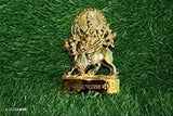 Gold-plated HaridwarDivine Durga Mata showpiece (65cm), elevates home or office decor with a touch of spiritual elegance