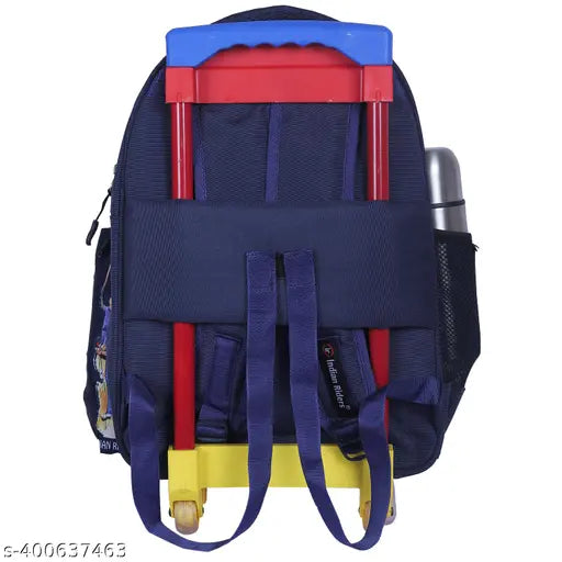 Blue polyester waterproof kids cricket bag, ideal for school and travel, free size (39x31x40cm), Indian origin