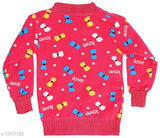 Velvet printed net sweatshirt, long sleeves for babies (0-6M), made in India