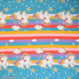 Glaze-Cotton unicorn-themed double bedsheet set with 2 pillow covers, perfect for summer - Shivi Creation
