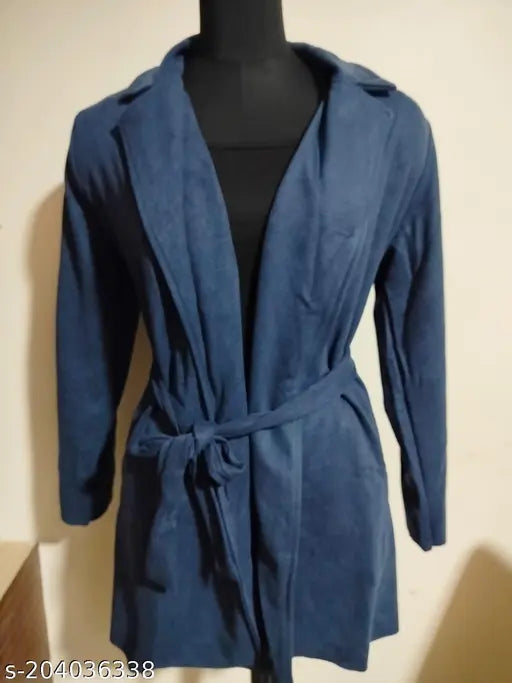 Polyester Urbane Feminine Jacket & Waistcoat, solid color, long sleeves for women's formal wear, XL size