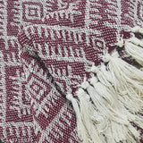 Grey plush 100% cotton throw blanket, soft and cozy, perfect for couch or sofa chair