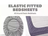 White Glace Cotton floral fitted bedsheet 90*100 with 2 pillow covers, ideal for summer adult use. High quality product from India