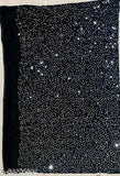 Rainbow striped sequined Georgette saree with separate cotton blend blouse, free size, India origin
