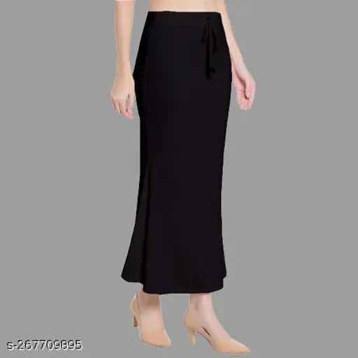 Polycotton fishcut shapewear petticoat for women, solid net design - DELTIN HUB, breathable, skin-friendly, comfortable, easy movement, suitable for sarees, lehengas, and gowns. Available in sizes 26 to 38 inches. Made in India