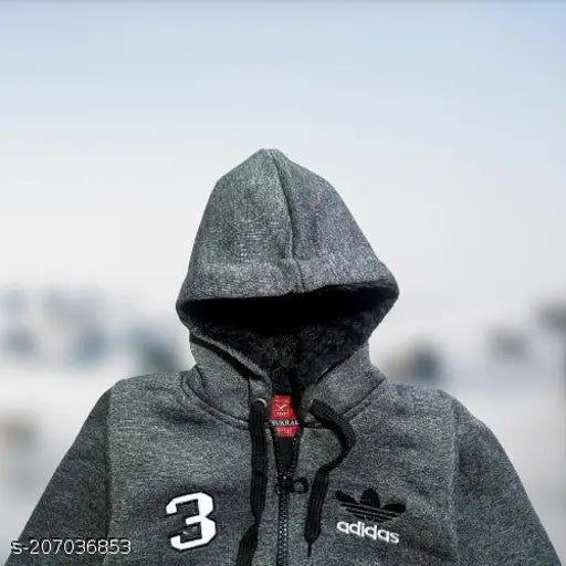 Black cotton kids' printed net jacket sweater for winter wear (1-2 years)