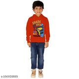 Cotton printed fullsleeve hoodies pack of 3 for kids, vibrant colors and trendy designs for daily wear in various sizes from 2-3 years to 8-9 years, made in India