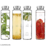 Transparent food-grade glass water bottle, 750ml leakproof, great for smoothies and juices. Durable, travel-friendly, dishwasher safe