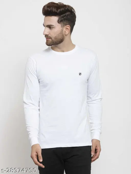 Classy cotton long-sleeve men's t-shirt in various sizes - Indian crafted, perfect for summer