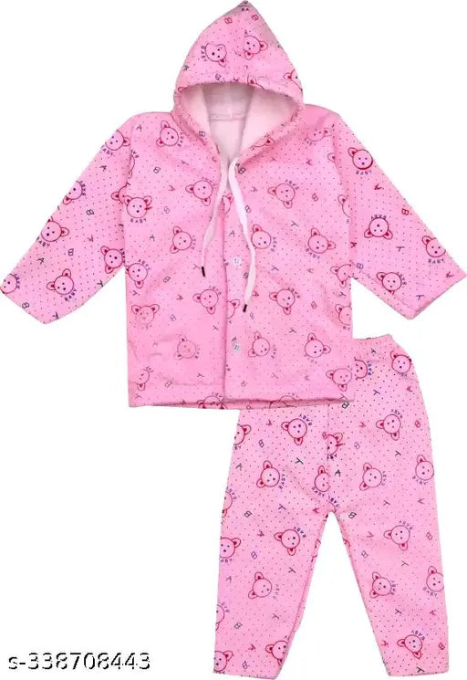 Modern cotton blend top & bottom sets, self-designed patterns for boys, 0-18 months, soft quality fabric from India