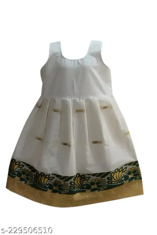 Traditional tissue lehenga-choli set for kids, embroidered and woven design, ready-to-wear for festivals